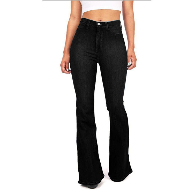 Jeans For Women Plus Size Long Denim Pants Slim Bell Bottom Denim Trousers Skinny Jeans Women'S Denim Pants
