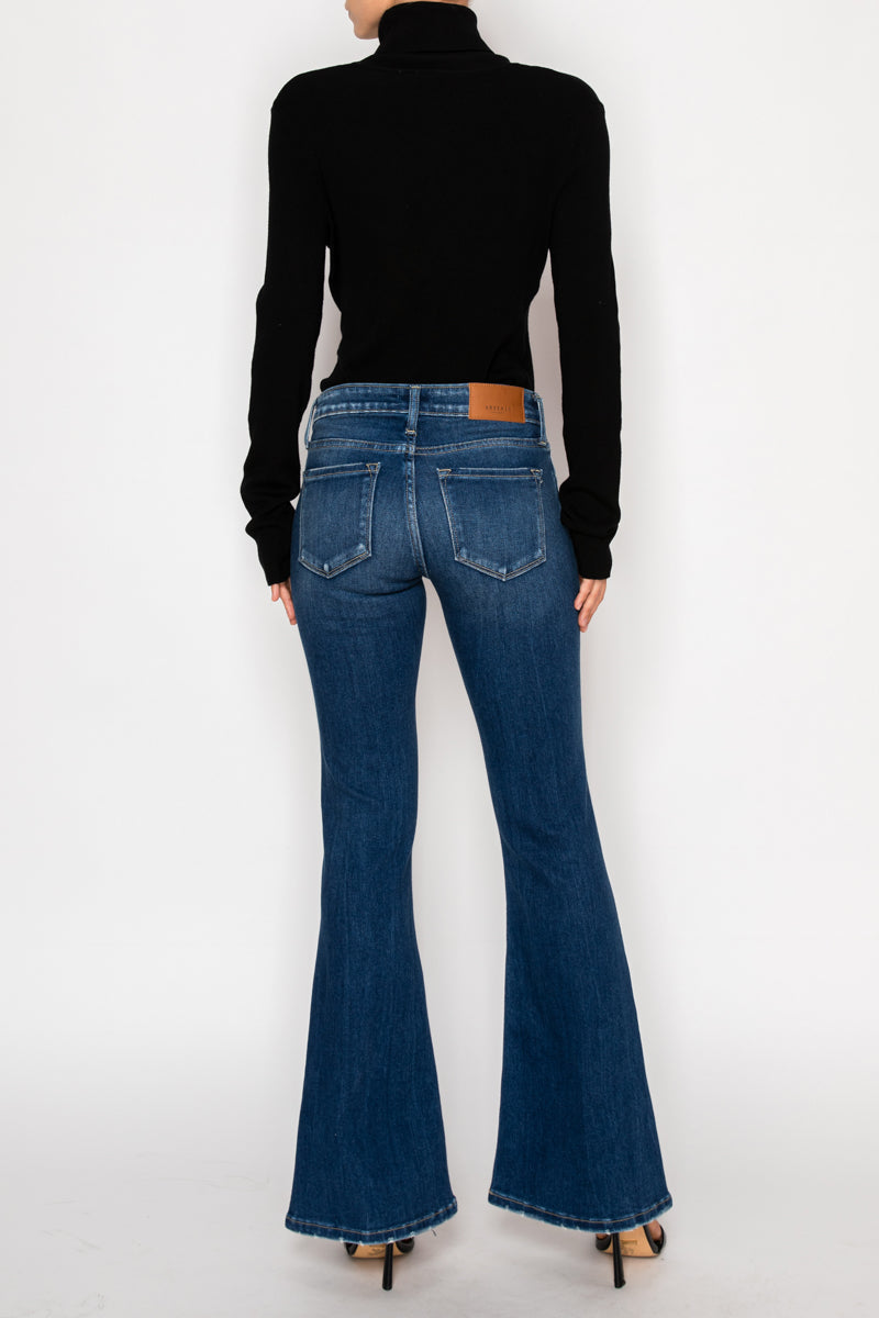 Margaret Low Rise Stretch Vintage Flare Jeans (Reg & Plus)