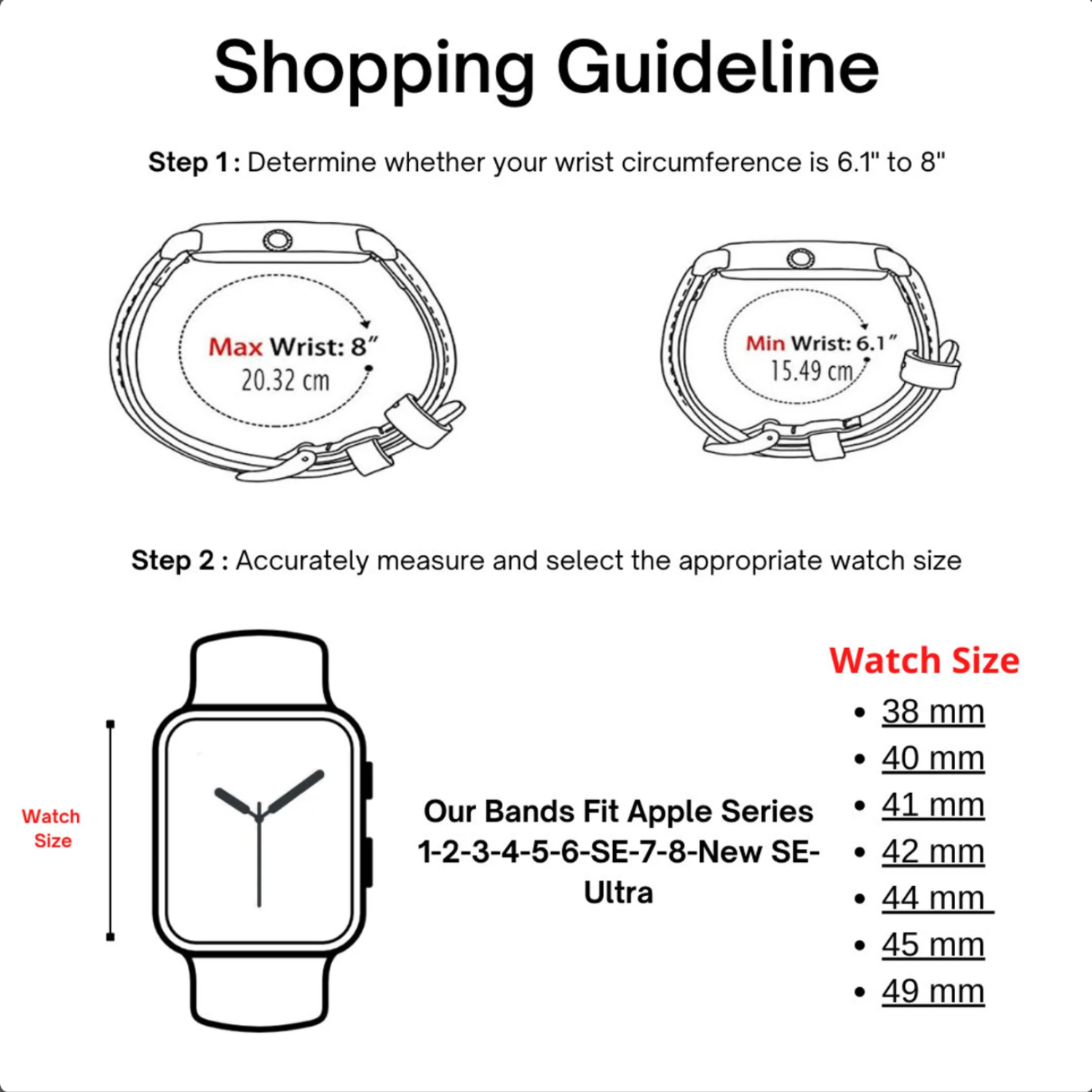 Luxury Double Wrap Pink Leather Apple Watch Band - San Diego