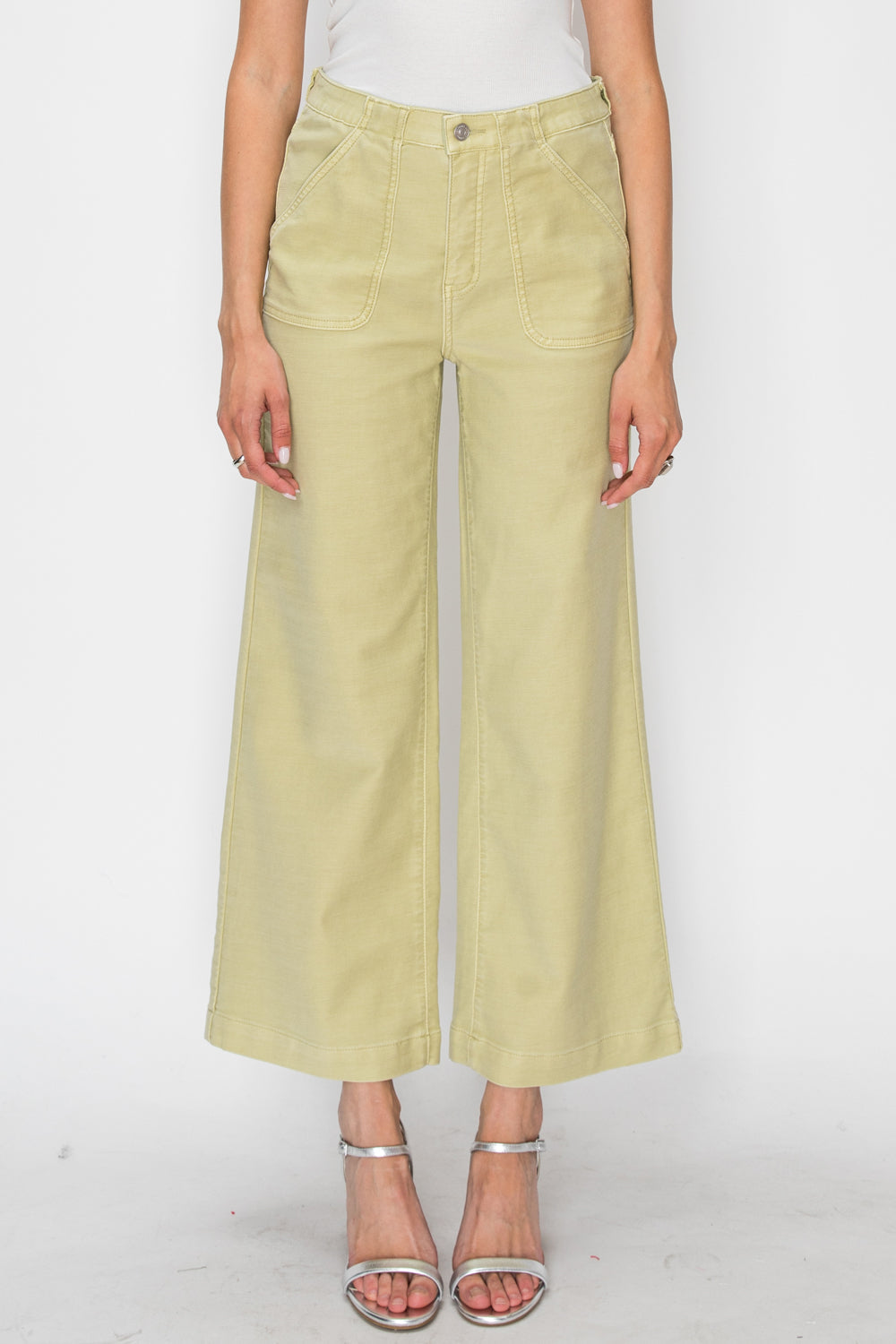 HIGH RISE WIDE LEG SAGE JEANS