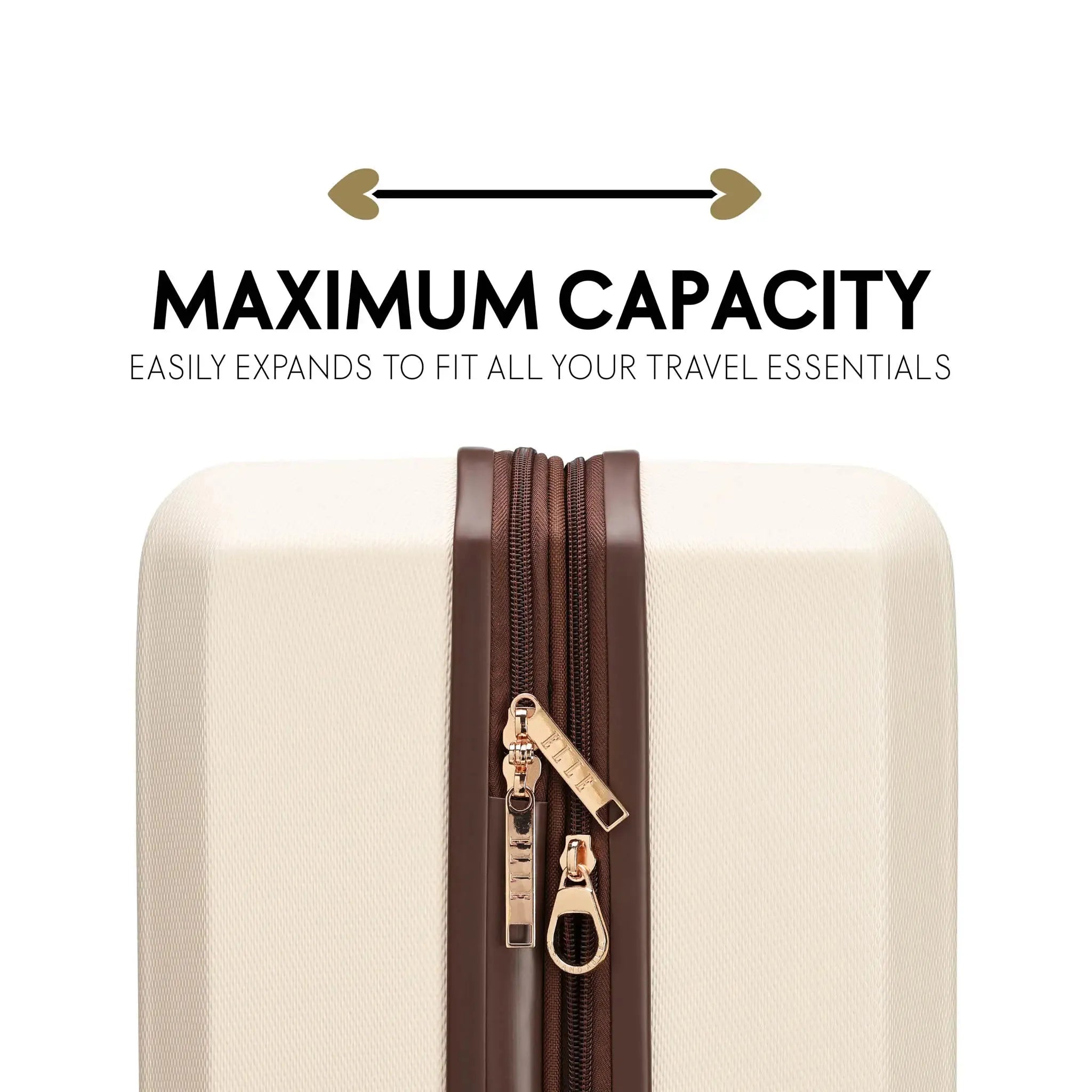 Luxe Journey 3 Piece Expandable Retro Luggage Set