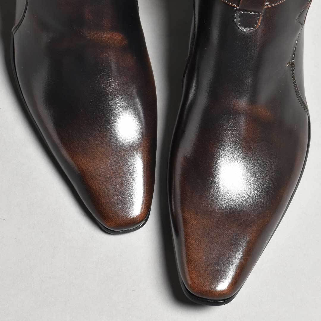 Boots homme en cuir style décontracté chic