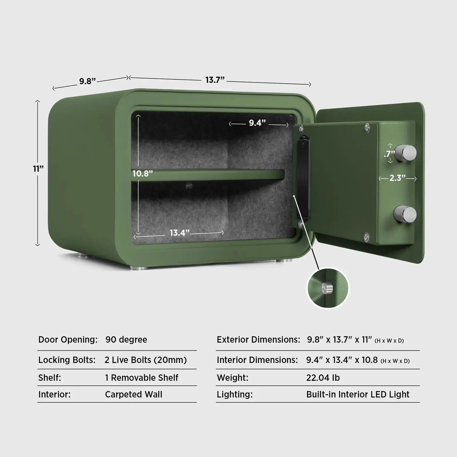 Millitari QT25 Compact Safe – Secure, Stylish, and Built to Last