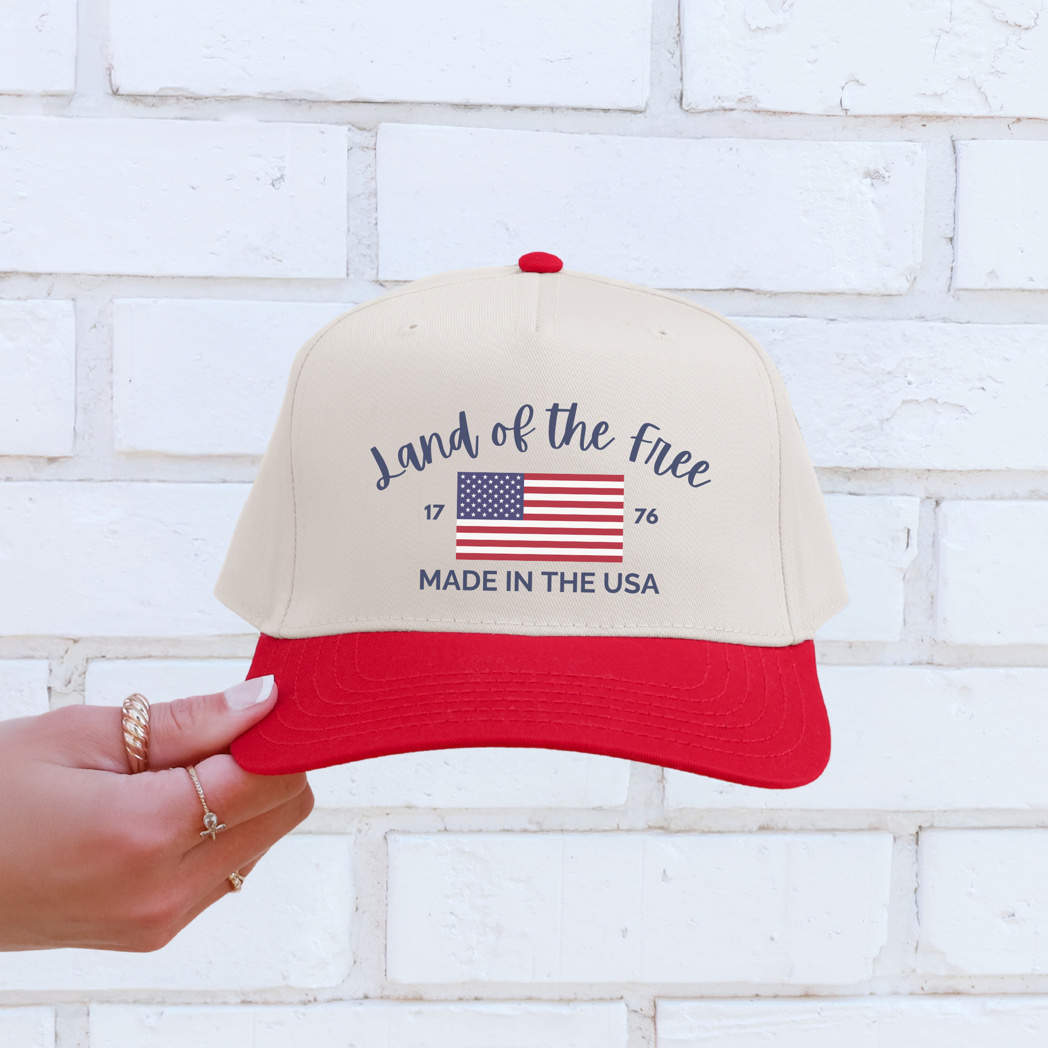Land Of The Free Trucker Hat