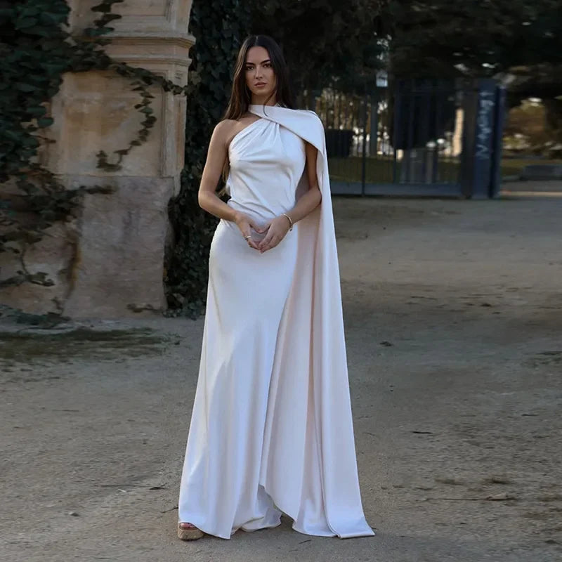 Backless Lace-Up Maxi Dress | Ribbon Sleeveless Evening Gown - Femstylo