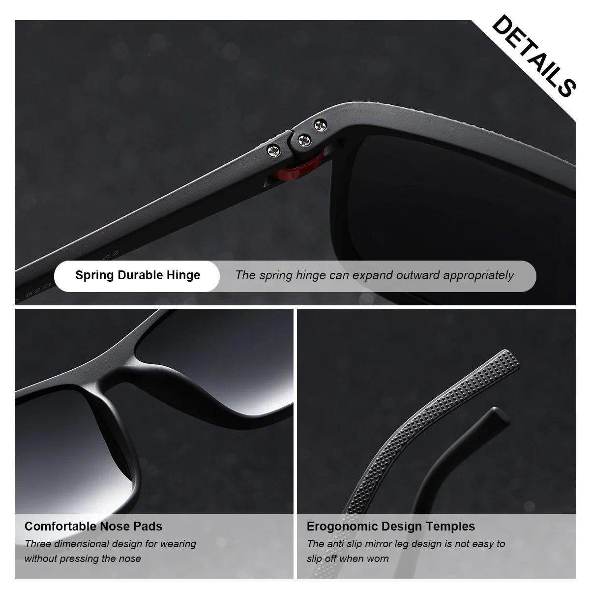 BARCUR Original Trendy White Pink Polarized Sunglasses Lightweight Comfort Square PC Eyewear for Women Sports UVA & UVB Protection Trendy Sun Glasses for Summer