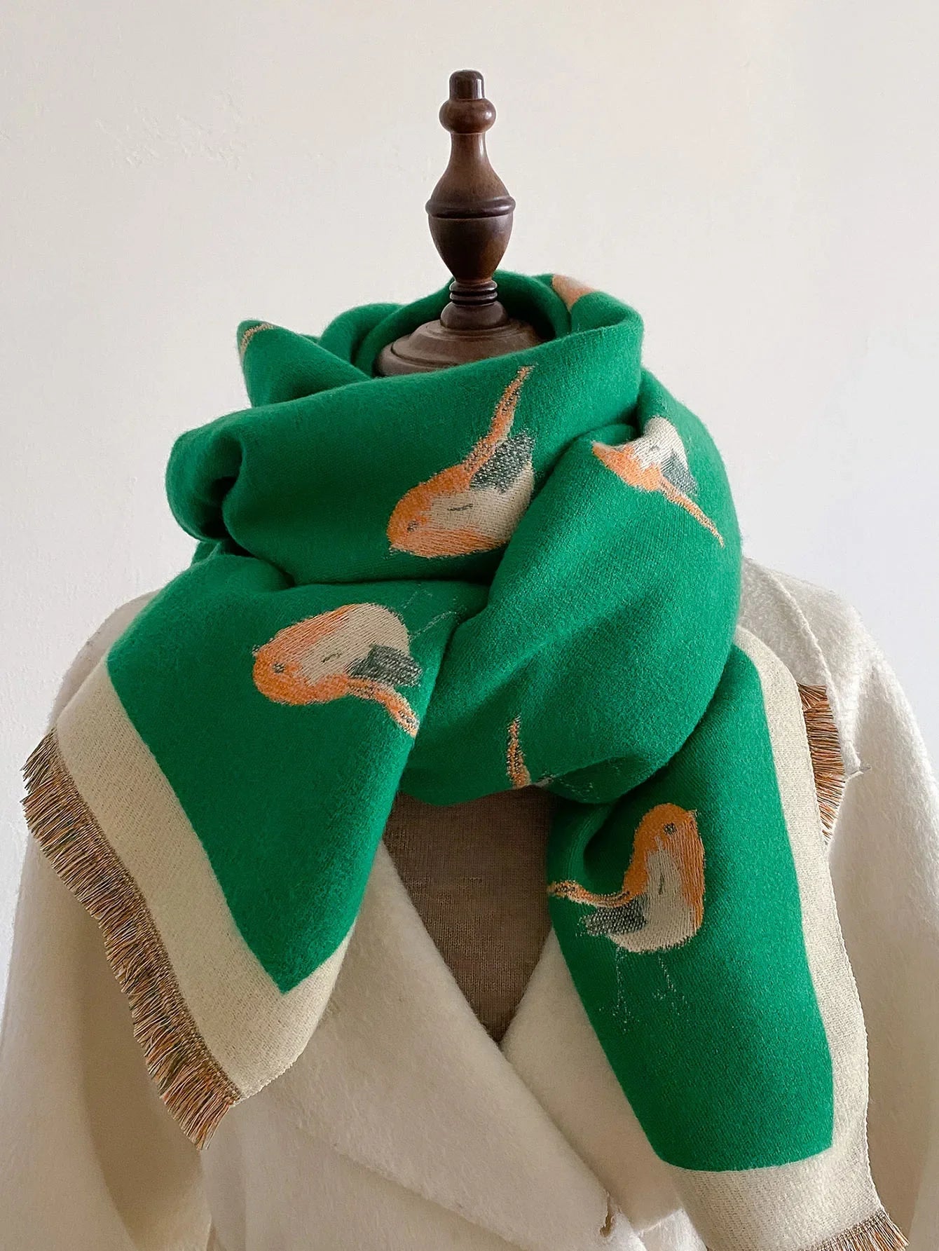 Thick Cashmere Blanket Scarf Women Warm Pashmina Shawl Winter Wraps
