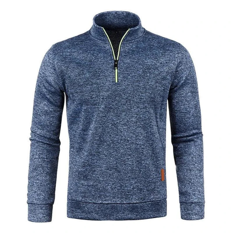 Men's Half Zipper Turtleneck Sweatshirt: Cozy and Stylish for Fall
