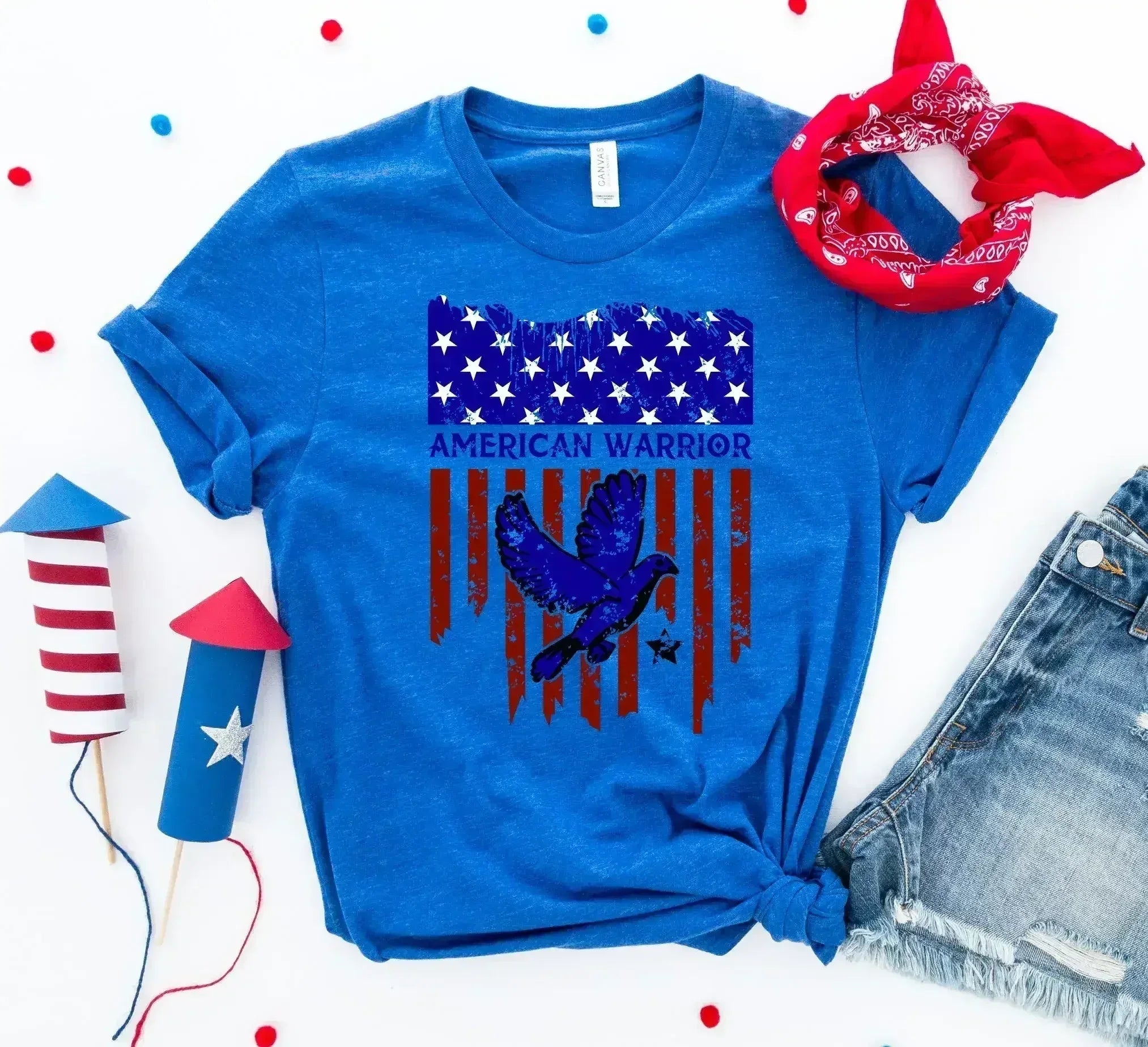 American Warrior T-shirt – Premium Ring-Spun Cotton Tee for Strength & Pride