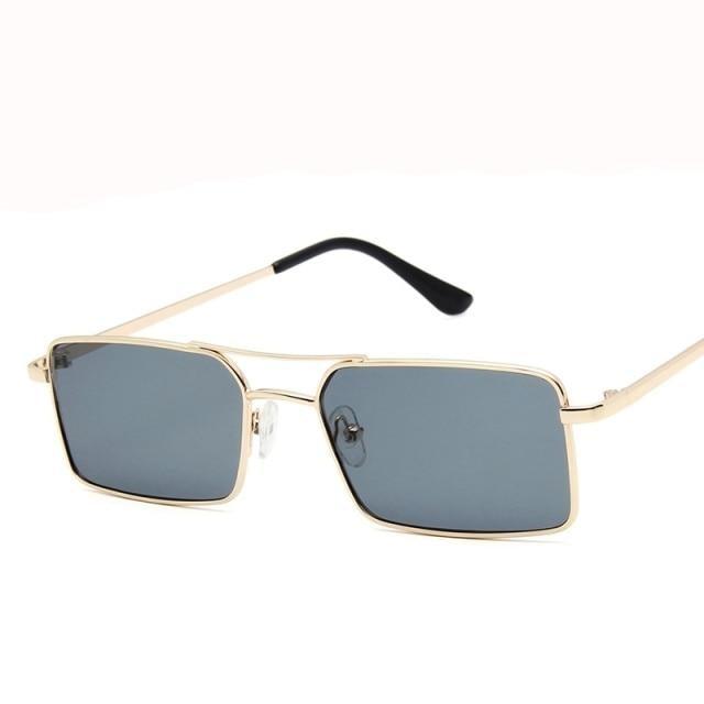Elegant Square Sunglasses For Women Luxury Eyewear For Women/Men High Quality Metal Glasses For Women Outdoor Lightweight Sunglasses For Men Retro Design