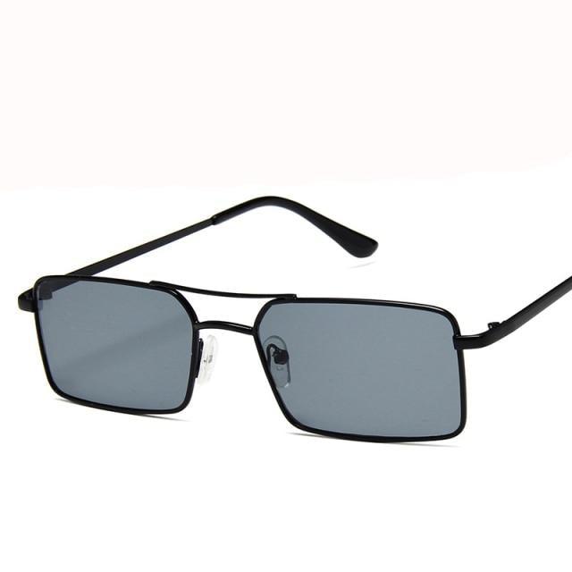 Elegant Square Sunglasses For Women Luxury Eyewear For Women/Men High Quality Metal Glasses For Women Outdoor Lightweight Sunglasses For Men Retro Design