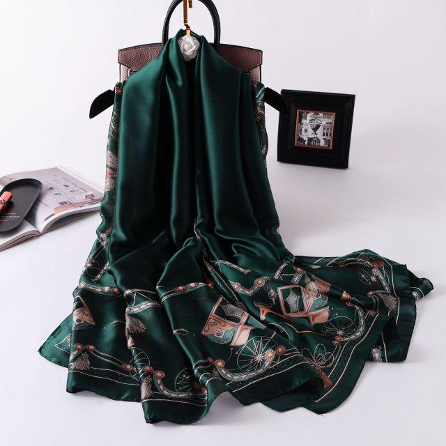 New Brand Designer Luxury Winter Long Silk Scarf Shawls Wraps Print Cotton Scarf Stylish Head Wraps Scarves Hijabs Neck Scarves Lady Hijab For Female