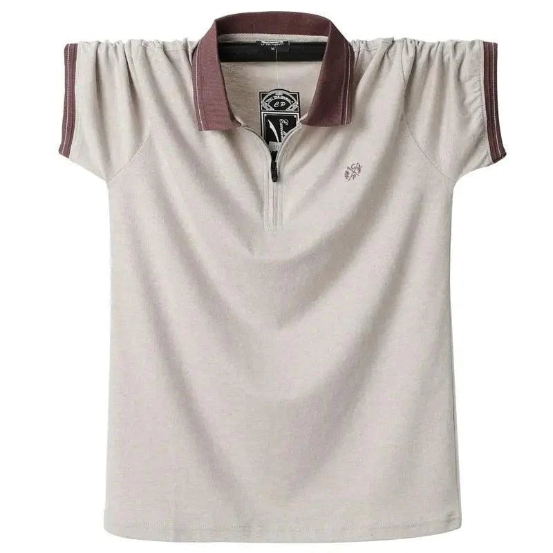 New Fashion Vintage Polo Men Soft Cotton Breathable Men Polo Shirt Men Polo Double Side Slim Fit Short Sleeve Polo T-Shirt Casual Slim Fit Men Pure Breathable Tee Tops Comfortable Shirt