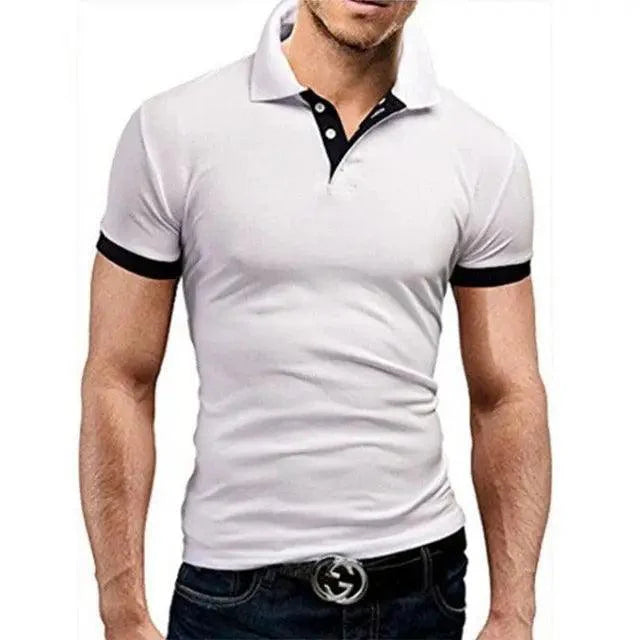 New Polo Shirt Men Summer Cool Men's Shirts Sleeve Polo Business Clothes Luxury Men Tee Shirt Polos women's short sleeves Summer Men's T-shirt Short Sleeved Lapel Casual T-shirt for Male Half Sleeve Tops