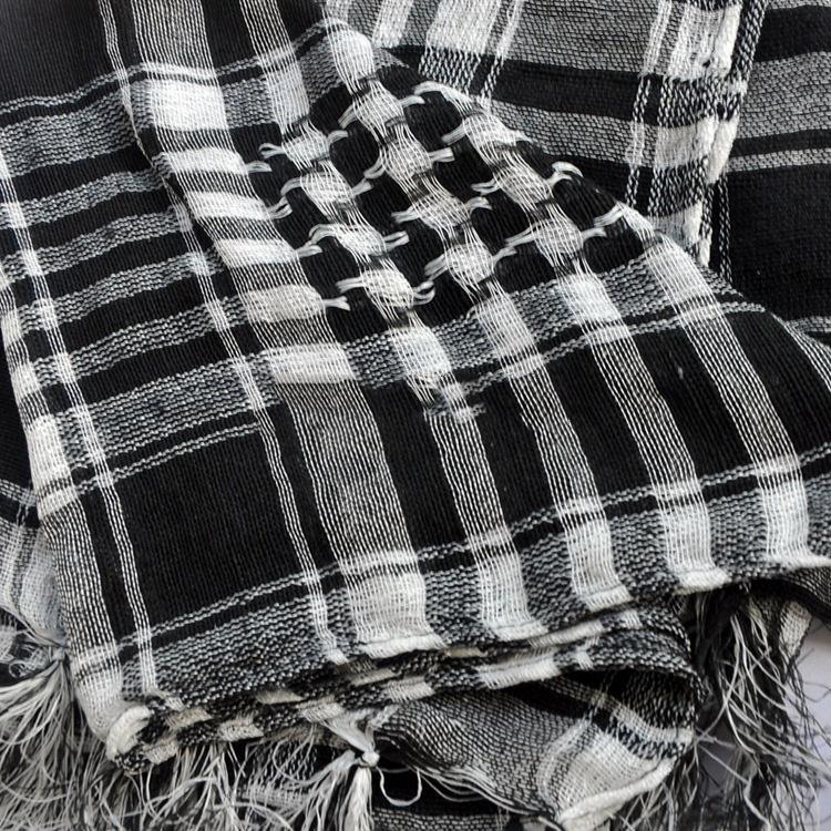 New Winter Women Men Windproof Warmer Military Scarf Muslim Hijab Unisex Scarves Tassel Desert Arab Keffiyeh Shawl Scarf Military Shemagh Tactical Desert Keffiyeh Head Neck Scarf Arab Wrap with Tassel