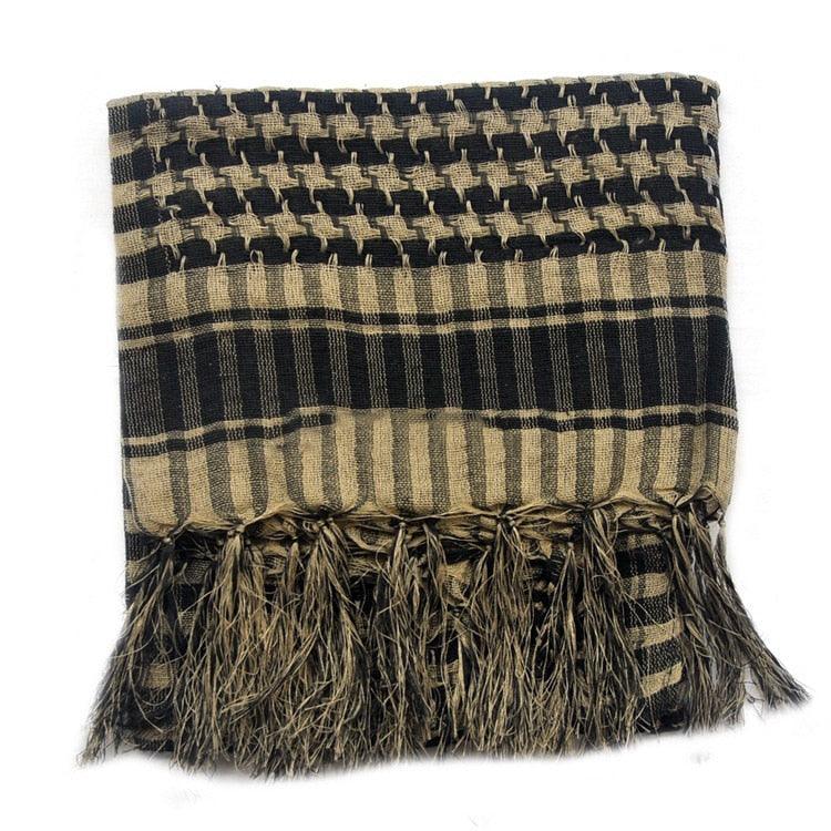 New Winter Women Men Windproof Warmer Military Scarf Muslim Hijab Unisex Scarves Tassel Desert Arab Keffiyeh Shawl Scarf Military Shemagh Tactical Desert Keffiyeh Head Neck Scarf Arab Wrap with Tassel