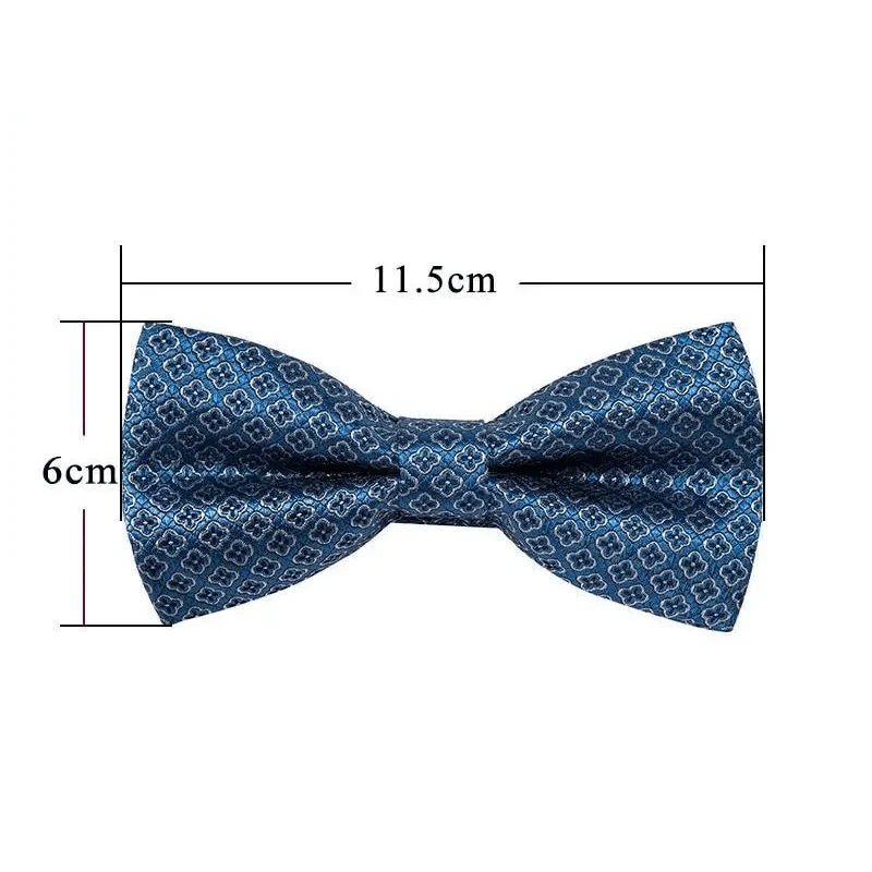Trendy Patterned Silk Jacquard Plaid Bowtie With Pocket Square And Cufflinks Set For Men Unique Butterfly Party Wedding Casual Business Bowtie For Men
