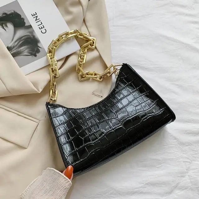 Unique Design Luxury Pattern Zipper Handbags With Stylish Texture Simple and Small Square Bags for Women