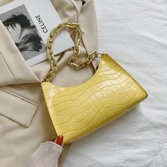 Unique Design Luxury Pattern Zipper Handbags With Stylish Texture Simple and Small Square Bags for Women