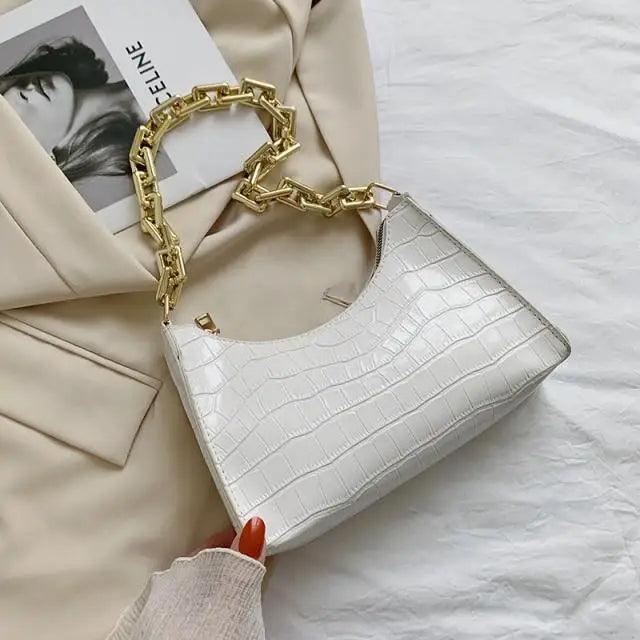 Unique Design Luxury Pattern Zipper Handbags With Stylish Texture Simple and Small Square Bags for Women