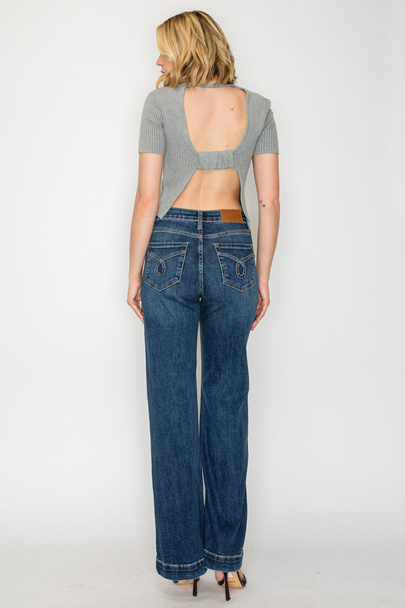 Josephine Tummy Control High Rise Relaxed Holly Flare Jeans