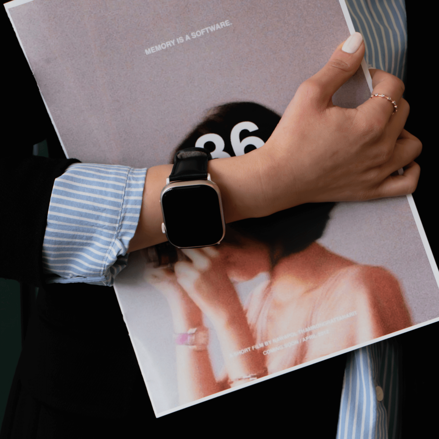 Luxury Double Wrap Pink Leather Apple Watch Band - San Diego