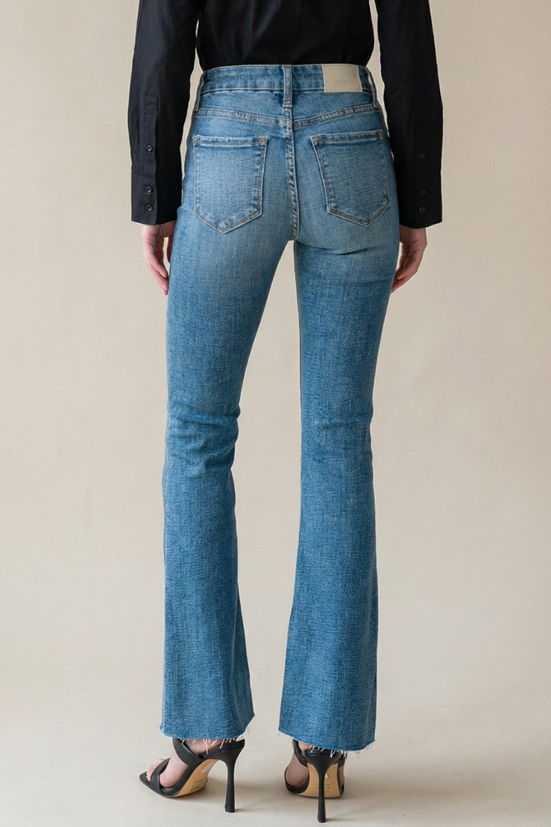 Paisley High Rise Flare Jeans (Reg & Plus)