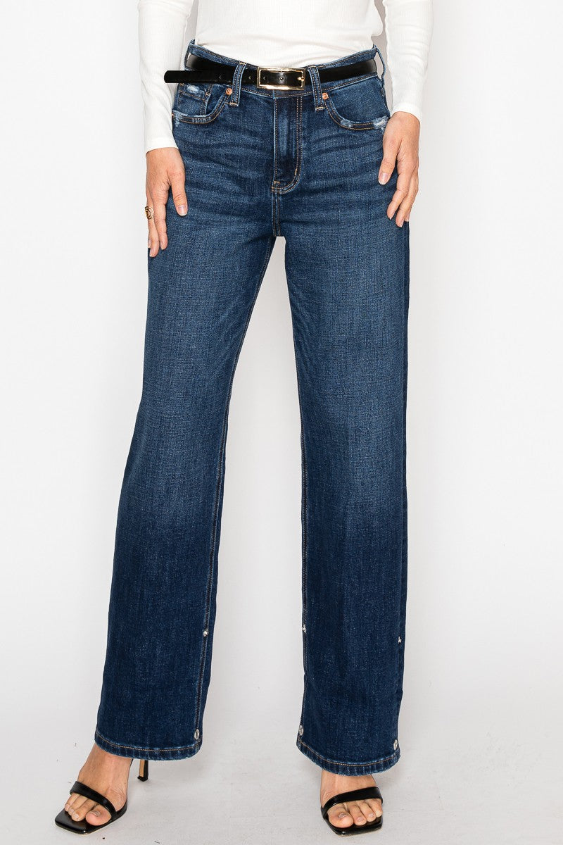 Noelle Inseam Transform High Rise Relaxed Straight Leg Jeans