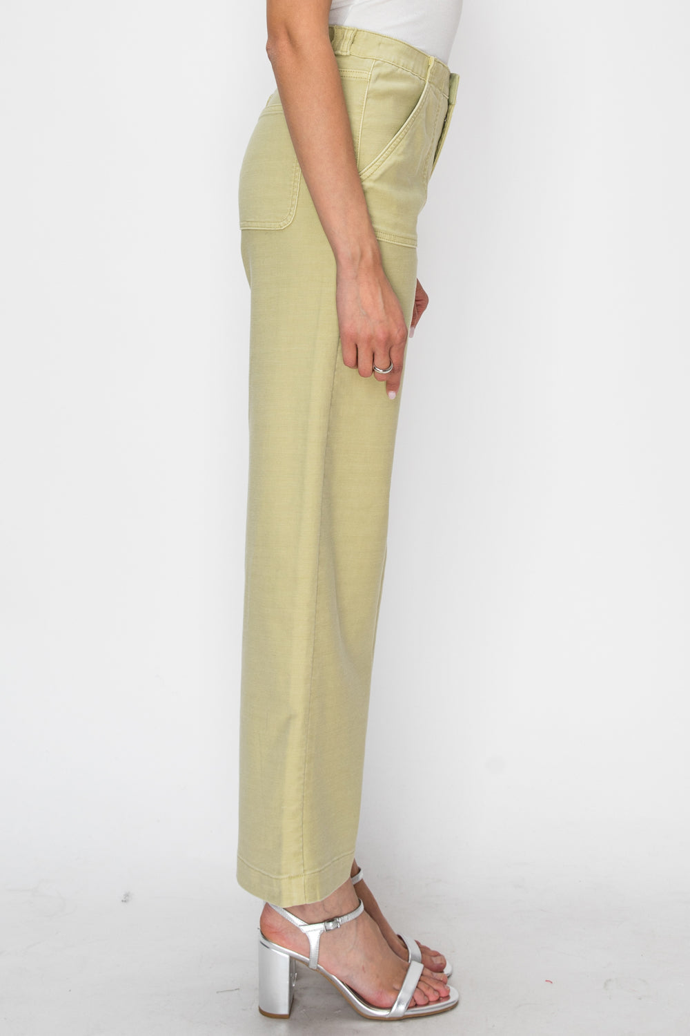 HIGH RISE WIDE LEG SAGE JEANS
