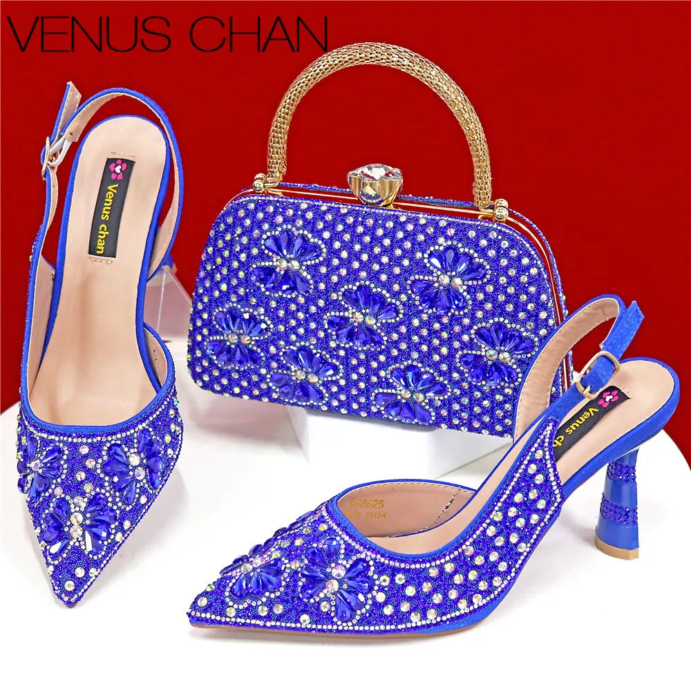Luxury Handmade Shoes and Clutch Bag Set for Women FGR43