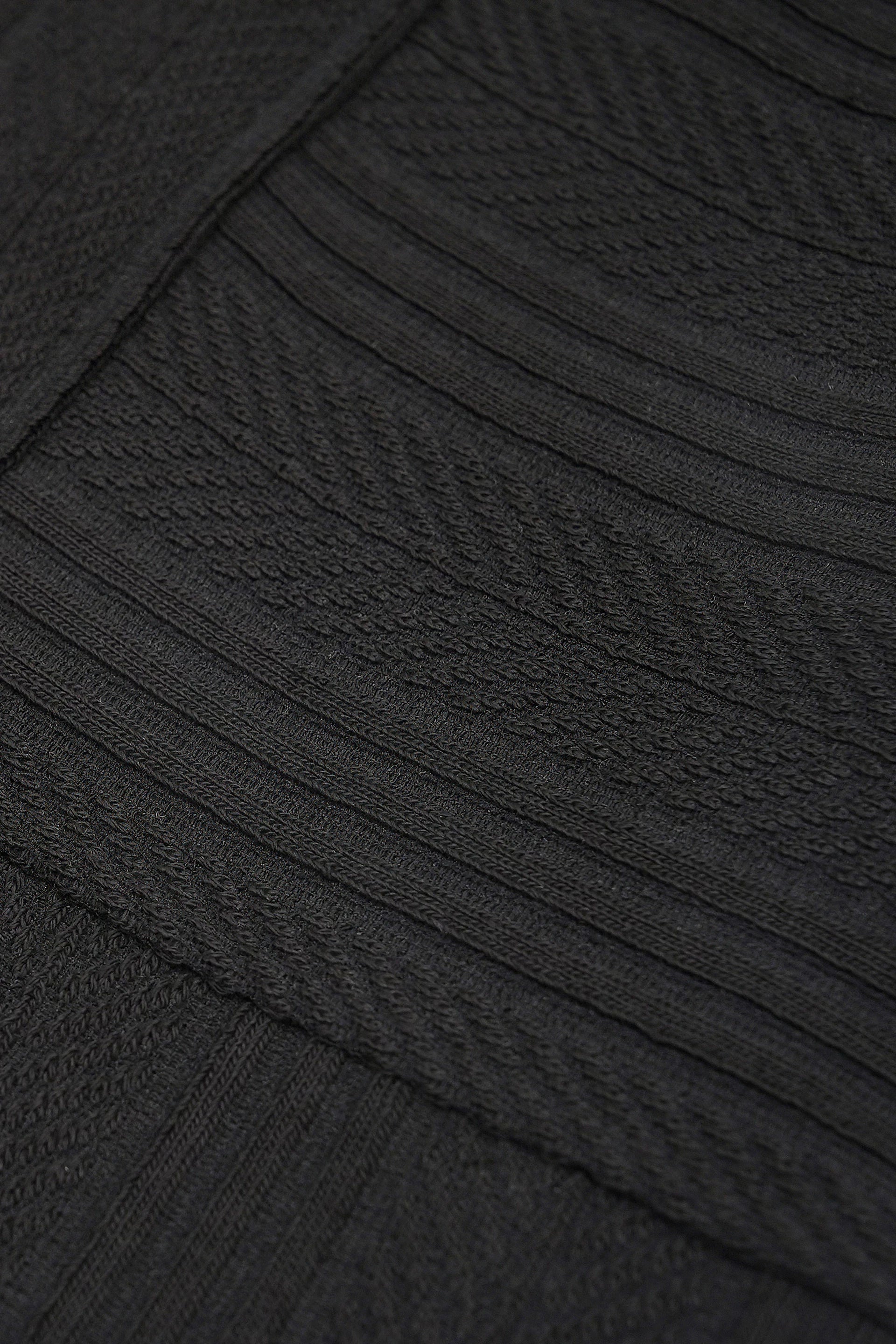 Men's Long Sleeve Knit Sweater with Textured Pattern