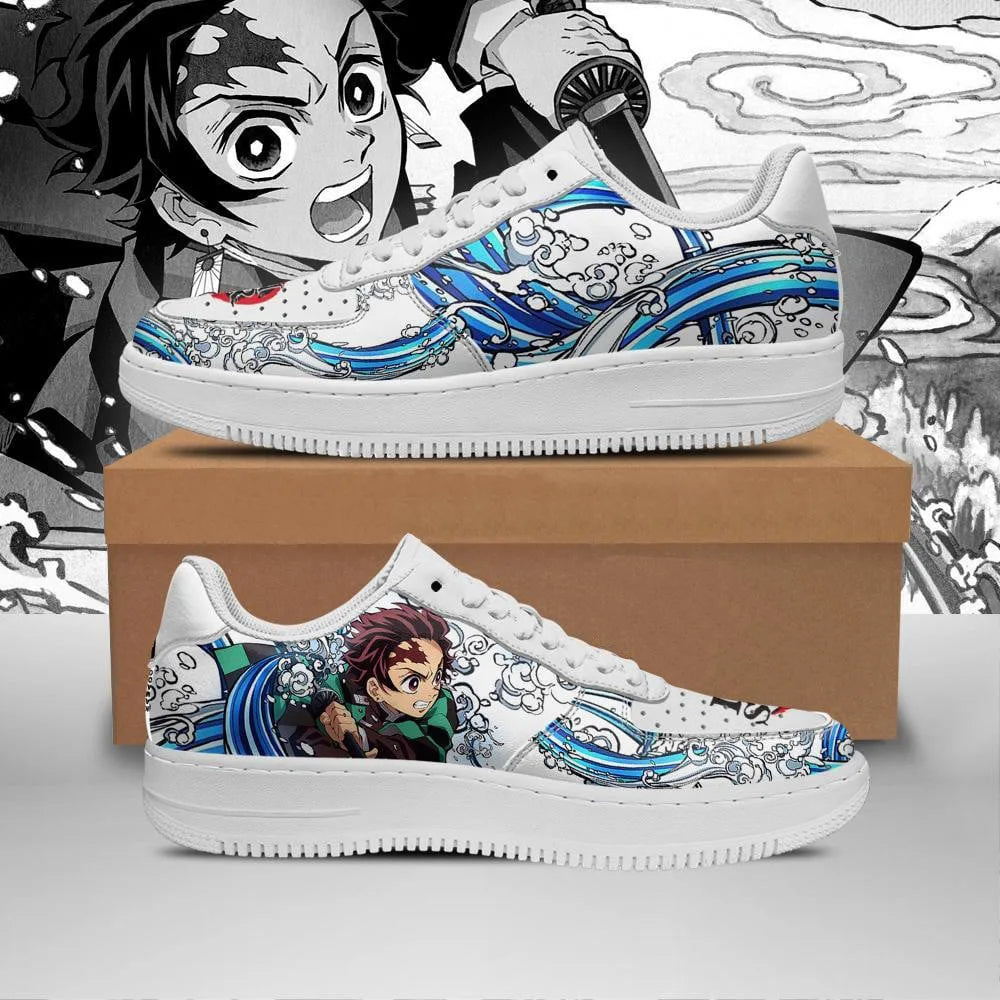 Demon Slayer Sneakers: Tanjiro & Nezuko Low Top Shoes