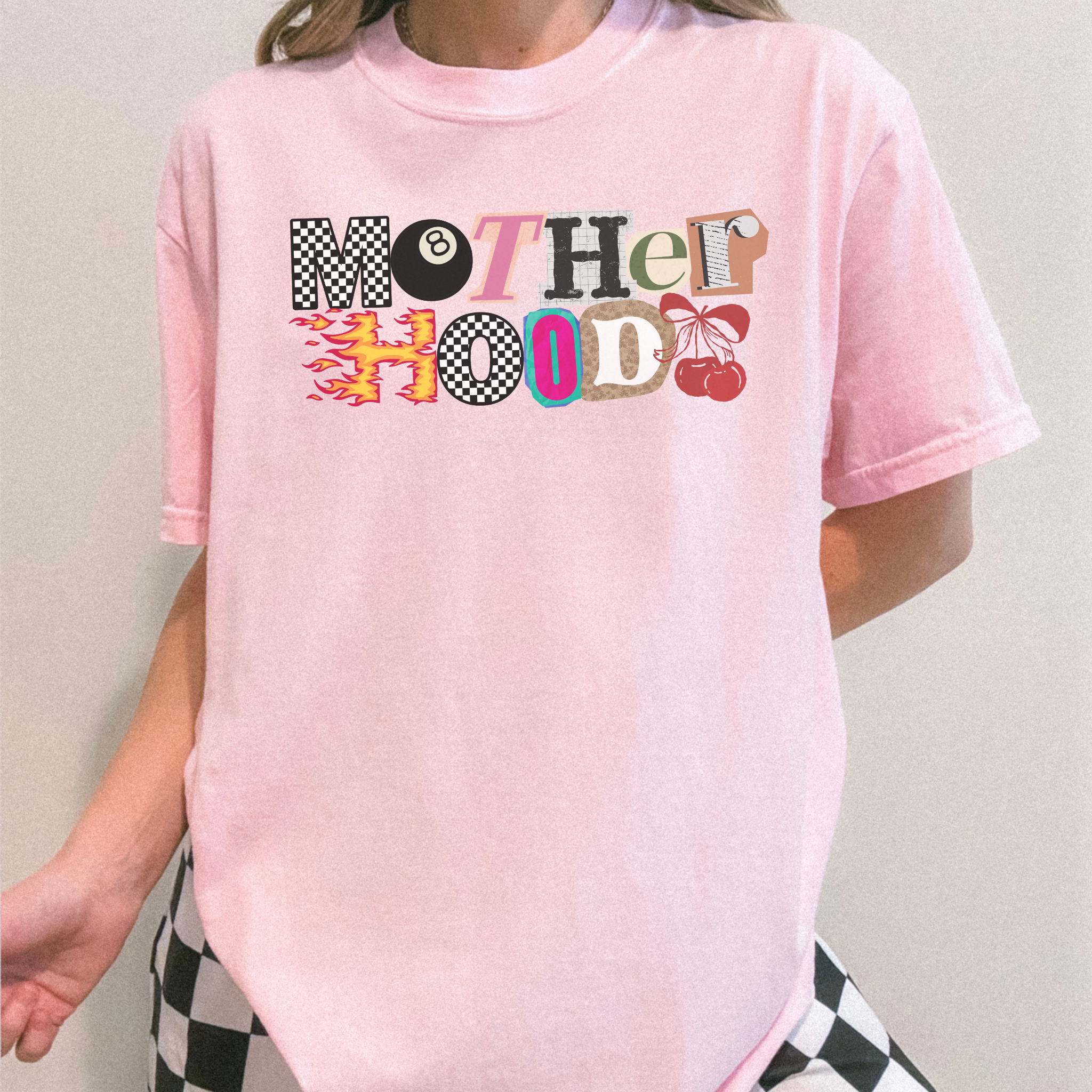 Mother Hood Graphic Tee – Trendy Mama Statement Shirt