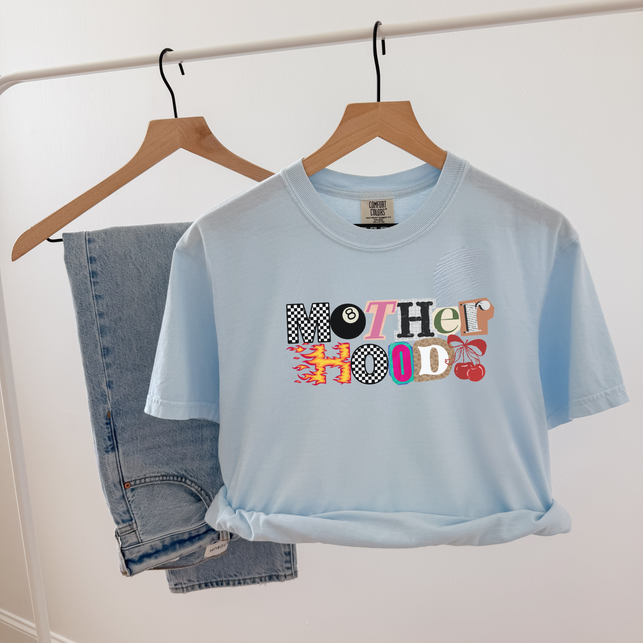 Mother Hood Graphic Tee – Trendy Mama Statement Shirt