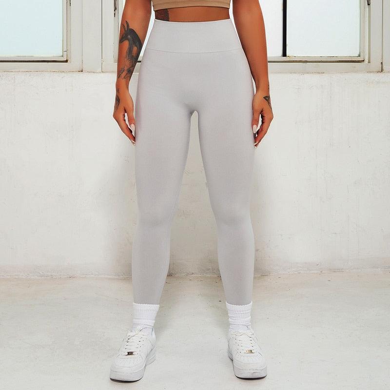 New Pink Seamless Leggings Women Workout Gym Clothing Push Up Legging Lifting Leggings For Women Seamless Workout Leggings High Waist Yoga Pants Sport Women Fitness Active Wear