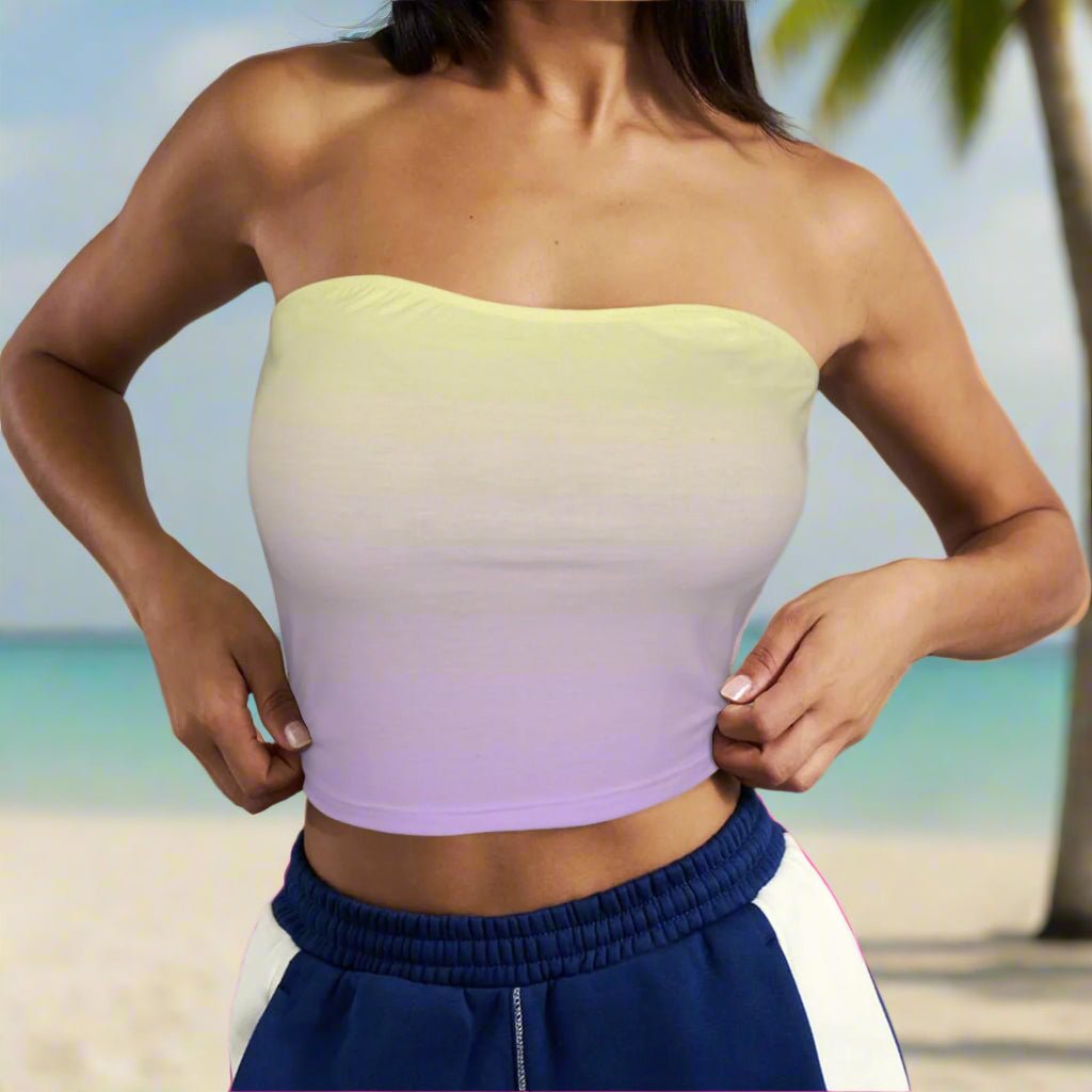 Medium Tall Tube Top 🌴 In 6 Tropical Ombré Colors