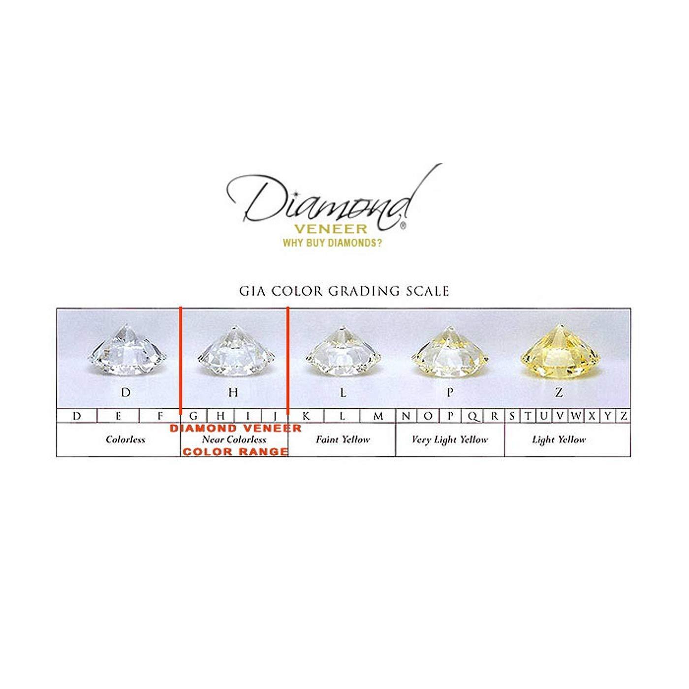Round Three stone Ring Cubic Zirconia 14K Gold Ring | Diamond Veneer. 635R600K